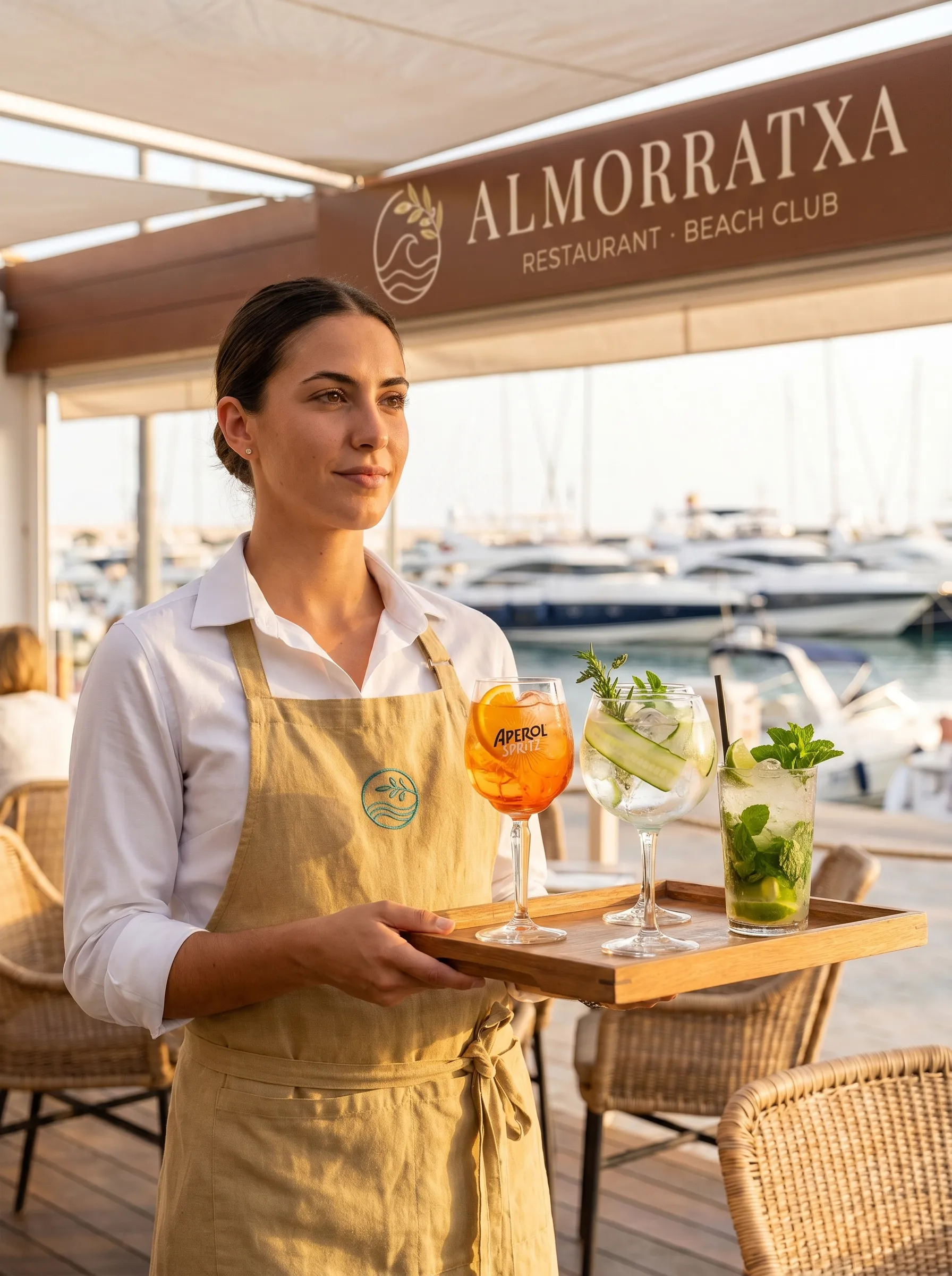 Cocktails a la terrassa del port
